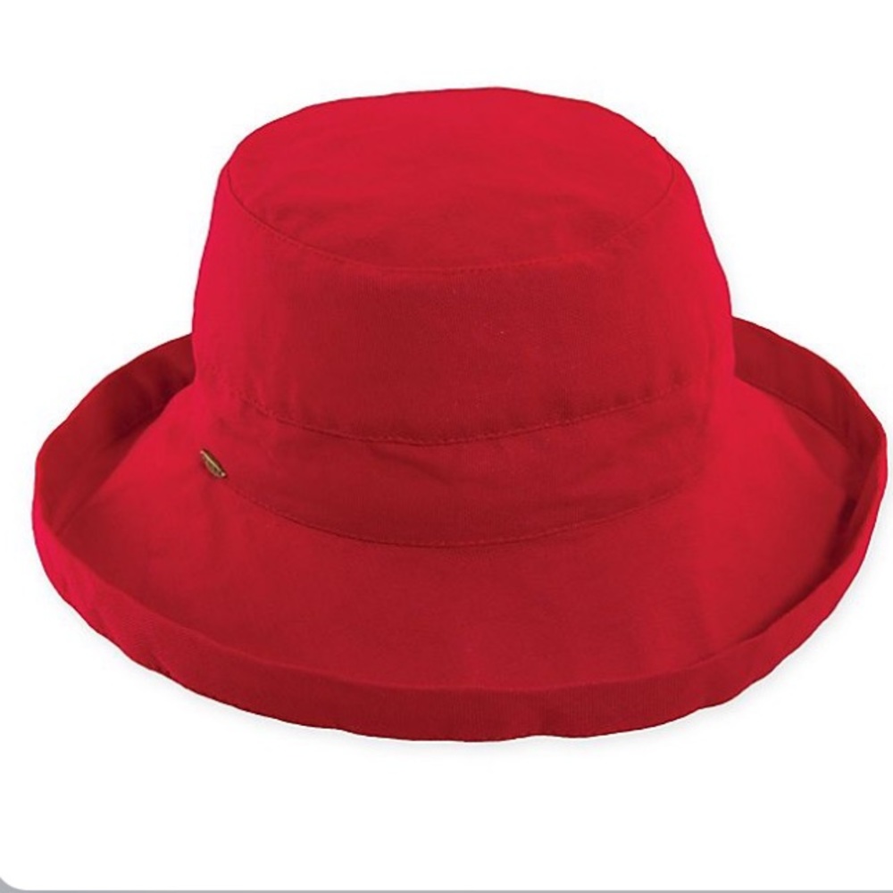 NWOT red scala bucket hat
